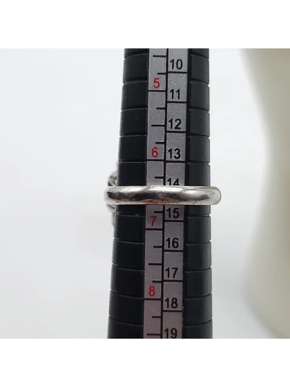 Whiting And Davis Green Faceted Glass Stone Silver Tone Cocktail Ring 6.5